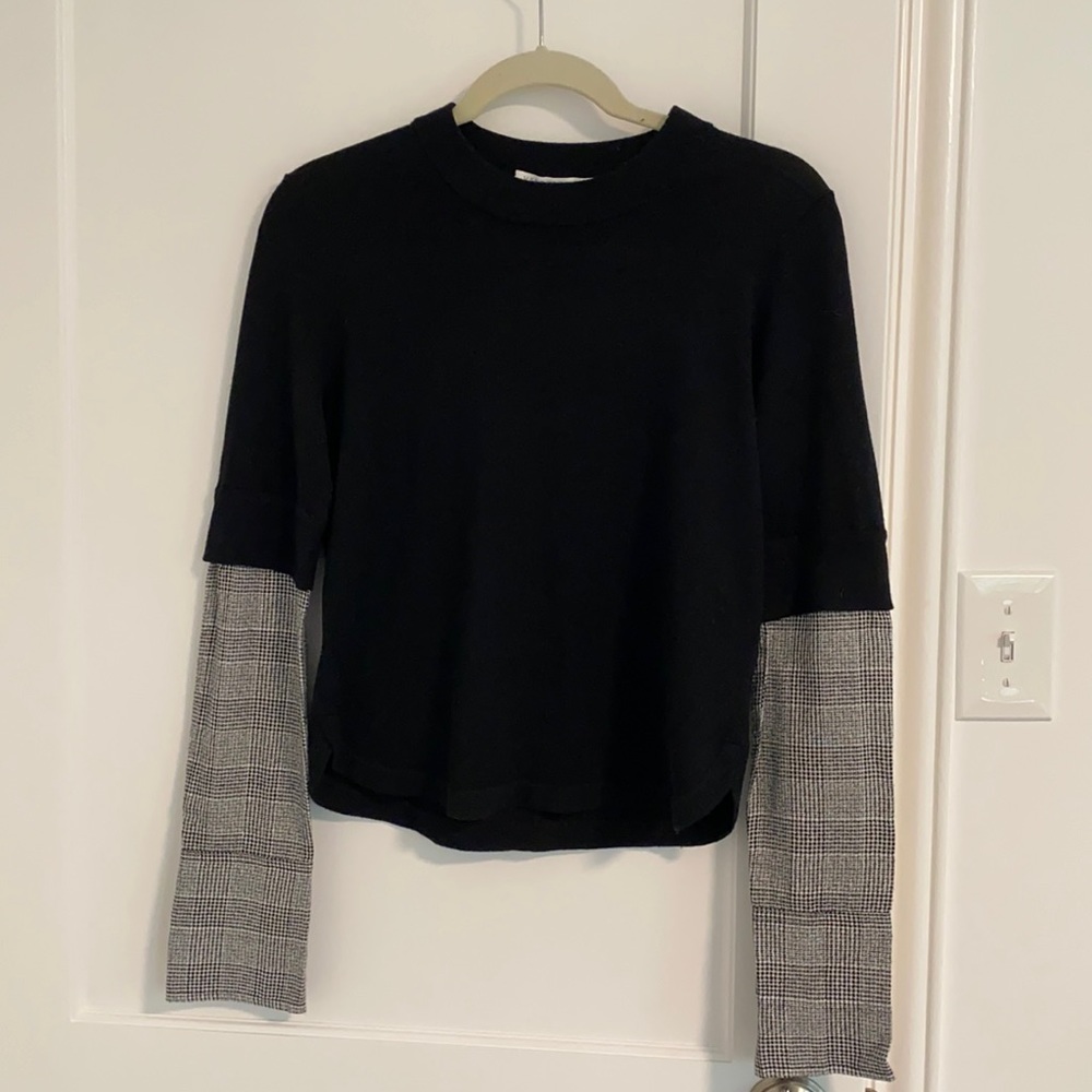 Veronica Beard barely worn mixed media sweater shirt